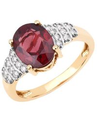 Diana M. Jewels - Fine Jewelry 14k 2.87 Ct. Tw. Diamond & Garnet Ring - Lyst