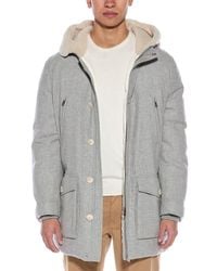 Brunello Cucinelli - Wool, Silk, & Cashmere-Blend Down Coat - Lyst