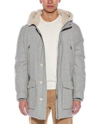 Brunello Cucinelli - Wool, Silk, & Cashmere-Blend Down Coat - Lyst