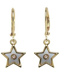 Rachel Reinhardt Jewelry - Gold Filled Cz & Enamel Star Earrings - Lyst