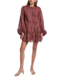 Bardot - Antonia Linen Mini Dress - Lyst
