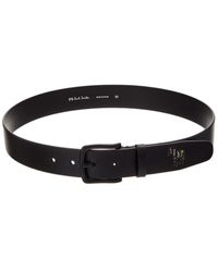 ベルト Paul Smith Cintura Con Logo Paul Smith Cintura Con Logo in White for Men | Lyst