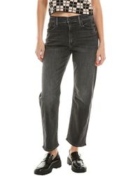 Mother - Denim The Ditcher Zip Smoking Section Ankle Jean - Lyst