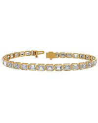 Lab Grown Diamonds - 14K 11.20 Ct. Tw. Lab-Grown Diamond Tennis Bracelet - Lyst