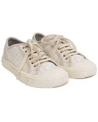Fendi - Canvas Domino Low Top Sneaker (authentic Pre-loved) - Lyst