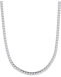 Adornia - Plated 3Mm Tennis Chain Necklace - Lyst