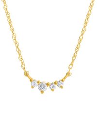 MaxColor - 14K 0.07 Ct. Tw. Lab-Grown Diamond Cable Necklace - Lyst