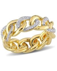 Rina Limor - Vermeil 0.25 Ct. Tw. Diamond Link Ring - Lyst