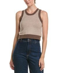 Officine Generale - Gabriela Wool Tank Sweater - Lyst