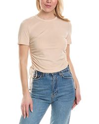 Wayf - Ruched Knit Top - Lyst