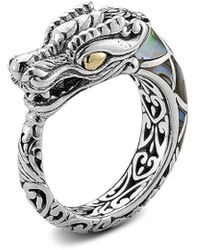 Samuel B. - Silver Abalone Dragon Ring - Lyst