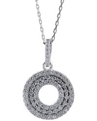 Suzy Levian CZ Jewelry - Suzy Levian Silver Cz Pendant Necklace - Lyst