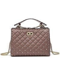 Tiffany & Fred Quilted & Studded Leather Tote - Multicolour
