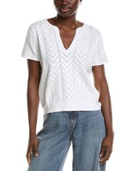 Splendid - Sabrina Pointelle Sweater - Lyst