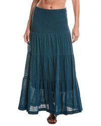 XCVI - Paigene Gauze Midi Skirt - Lyst