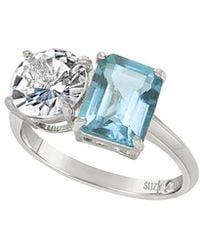 Suzy Levian - 00 Ct. Tw. Gemstone Toi Et Moi Ring - Lyst