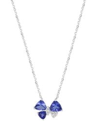 Effy Fine Jewelry - 14k 0.94 Ct. Tw. Diamond & Tanzanite Necklace - Lyst