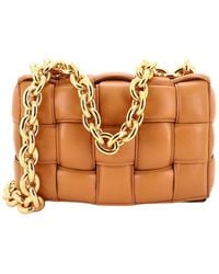 Bottega Veneta - Padded Maxi Intrecciato Leather Cassette Chain Crossbody (Authentic Pre-Loved) - Lyst