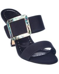 Manolo Blahnik - Gable 90 Silk Sandal - Lyst