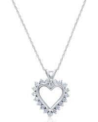 Diana M. Jewels - Fine Jewelry 14k 0.50 Ct. Tw. Diamond Heart Pendant Necklace - Lyst