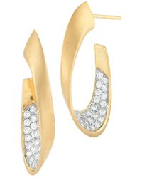 I. REISS - 14k 0.48 Ct. Tw. Diamond Dangling Earrings - Lyst