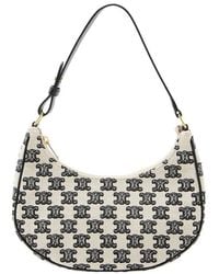 Celine - Triomphe Canvas Ava Medium Shoulder Bag (Authentic Pre-Loved) - Lyst