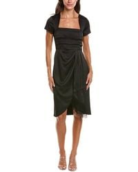 Tahari - Printed Midi Dress - Lyst