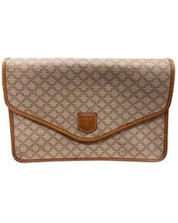 Celine - Coated/Waterproof Canvas Macadam Shoulder Bag (Authentic Pre- Loved) - Lyst