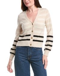 Isla - Karla Stripe Cashmere Cardigan - Lyst