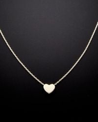 Italian Gold - 14k Petite Heart Necklace - Lyst