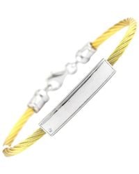 Gemstones - 0.01 Ct. Tw. Diamond Bangle - Lyst