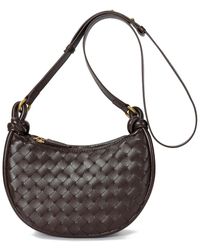Tiffany & Fred Paris - Hand-Woven Leather Messenger Bag - Lyst