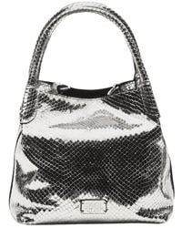 Frances Valentine - Teeny Sweet Pea Metallic Snake-Embossed Leather Tote - Lyst