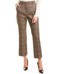 Max Mara Weekend Pantera Silk & Wool-blend Trouser - Brown