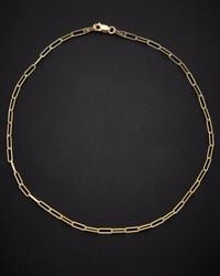 Italian Gold - 14k Paperclip Chain Ankle Bracelet - Lyst