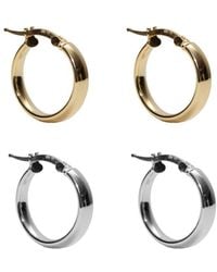 Argento Vivo - Silver Hoop Earrings - Lyst