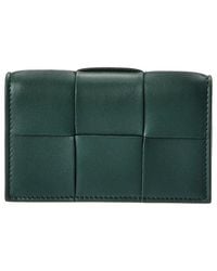 Bottega Veneta - Maxi Intrecciato Leather Business Card Case - Lyst