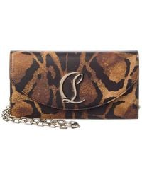 Christian Louboutin - Loubi54 Leather Wallet On Chain - Lyst