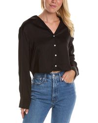 DONNI. - Silky Cropped Shirt - Lyst
