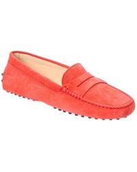 Tod's - Gommini Suede Loafer - Lyst