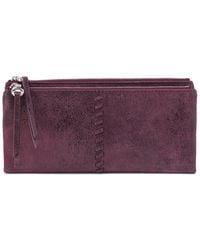 Hobo International - Keen Large Zip Top Leather Wallet - Lyst