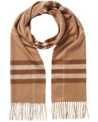 Burberry The Classic Check Cashmere Scarf - Natural