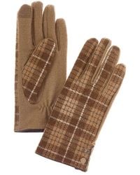 Brooks Brothers - Knit Plaid Wool-blend Gloves - Lyst