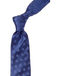 Canali - Blue Dot Silk Tie - Lyst