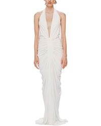 Misha - The 'Venus' Gathered Cupro Dress - Lyst