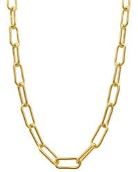 Adornia - 14k Plated Chunky Paperclip Chain Necklace - Lyst