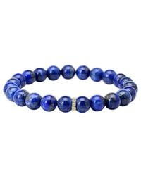 Liv Oliver - 18k Plated Lapis Cz Bracelet - Lyst