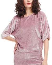 EMILY SHALANT - Sequin Blouson With Dolman Sleeves - Lyst
