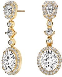 Genevive Jewelry - 14k Over Silver Earrings - Lyst