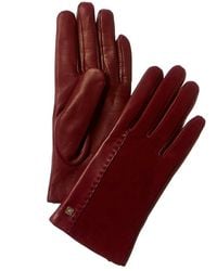 Bruno Magli - Cashmere-lined Suede & Leather Gloves - Lyst